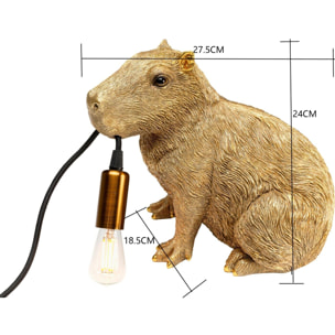 Lampe capybara doré Kare Design