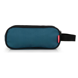 Estuche triple Gabol ROAD azul y negro y resistente al agua