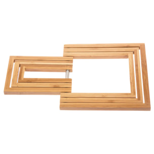 Dessous de plat extensible bambou