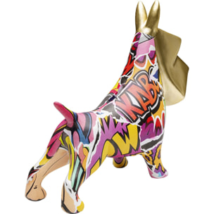 Déco chien doré graffiti Kare Design