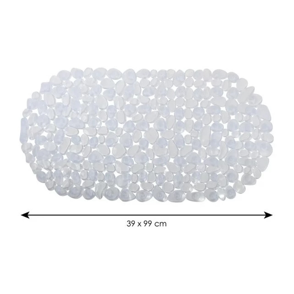 Tapis Fond de baignoire PVC GALETS Transparent MSV