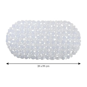 Tapis Fond de baignoire PVC GALETS Transparent MSV