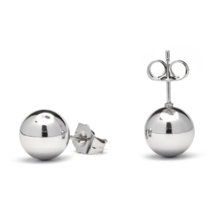 Pendientes Lux by Lux acabadoss en rodio