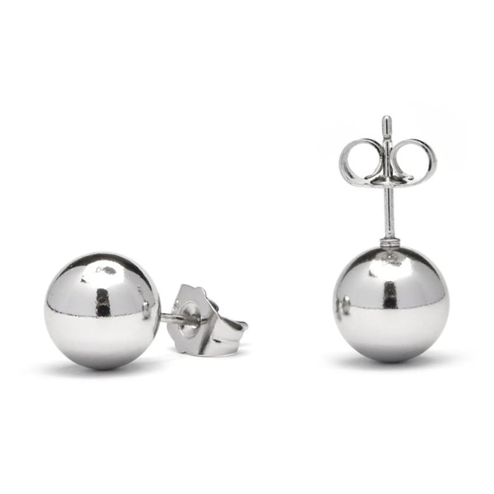 Pendientes Lux by Lux acabadoss en rodio