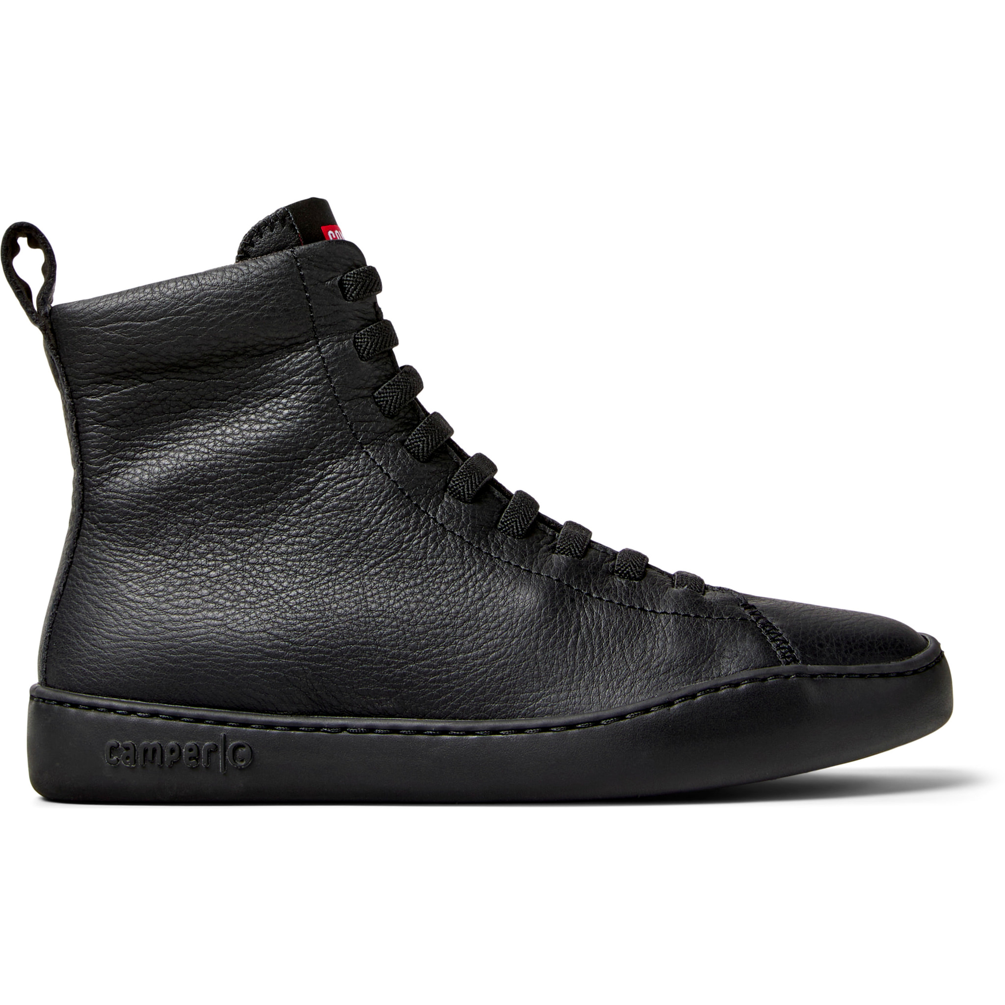 Sneaker-Bootie - CAMPER Peu Touring - Negro - Cuero liso