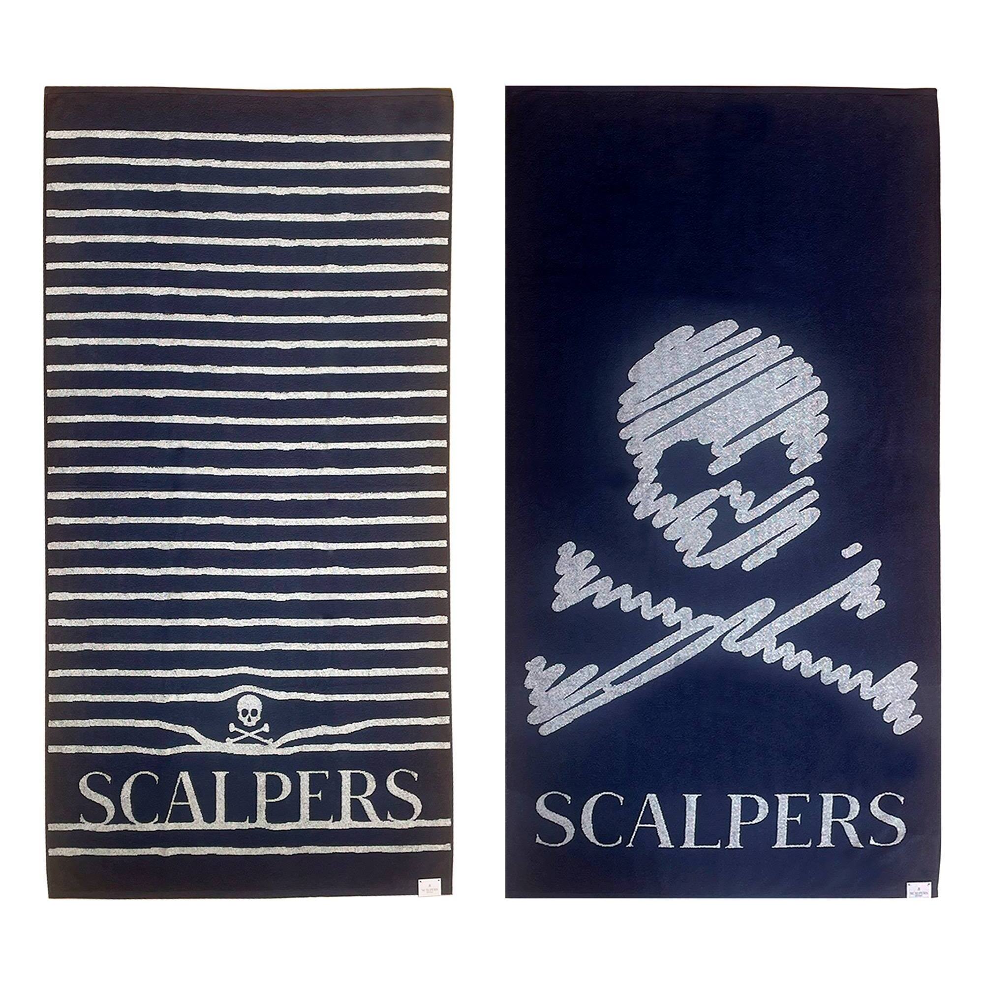 Juego de 2 toallas 90x180cm 100% algodón 500gsm azul marino scalpers home