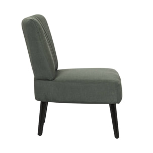 Fauteuil en tissu "Zoé" - 1 place - Gris foncé