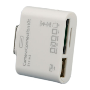 DAM Adattatore iPad 5 In 1 1/2/3 5x4 Cm. Colore bianco