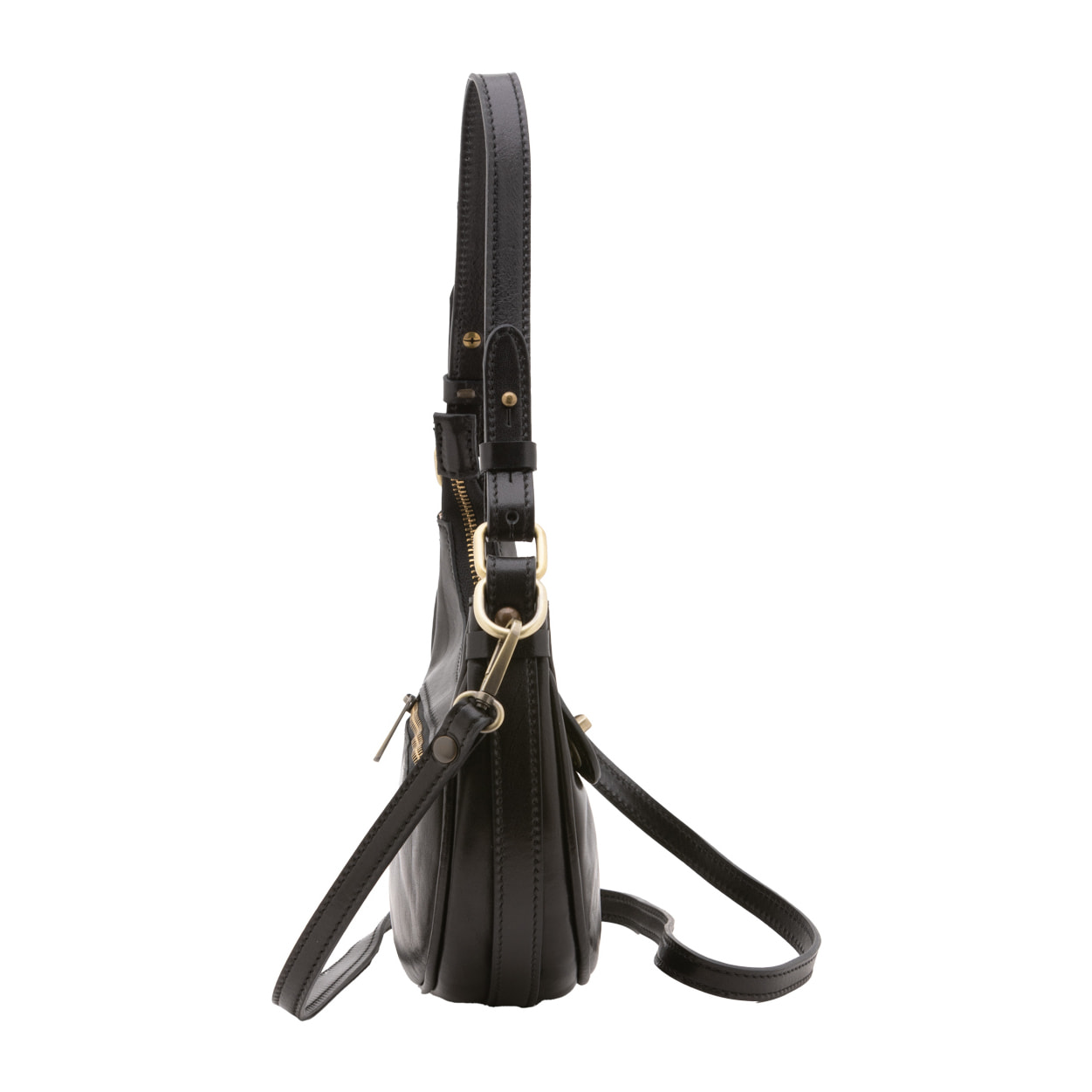 Borsa a spalla da donna - Modello False - Vera pelle - 25.0 x 18.0 x 8.0 cm