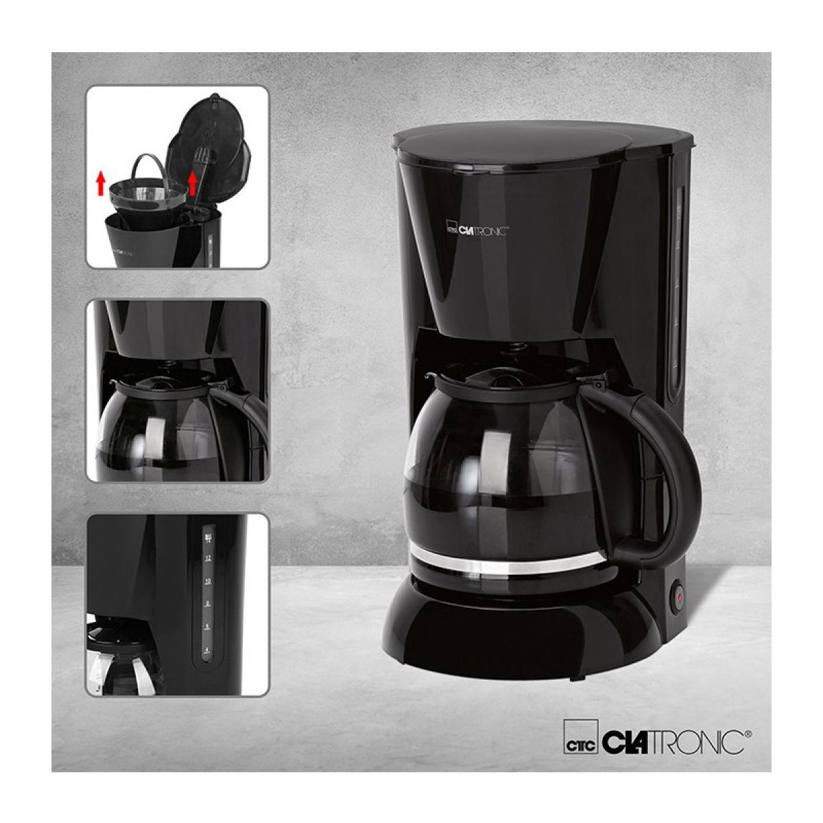 Cafetière 12-14 tasses 1,5L Clatronic KA 3473 Noir