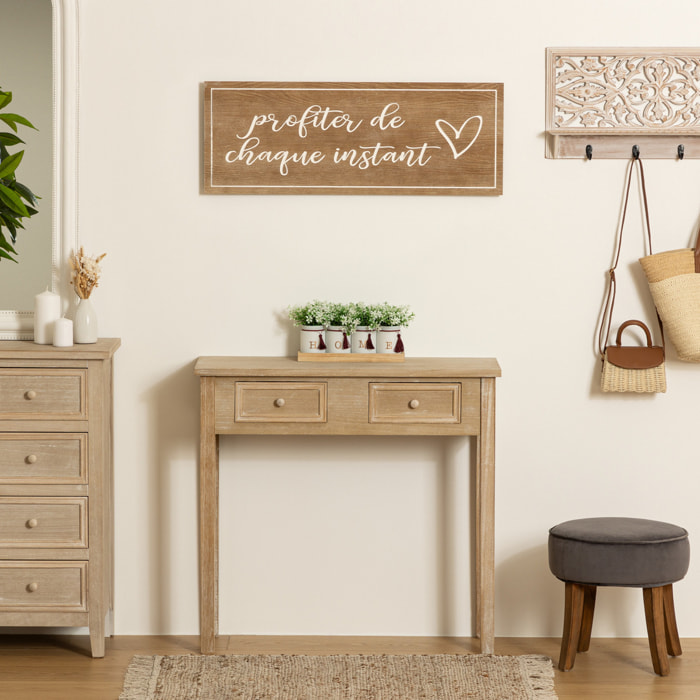 Déco murale "Matias" manuscrite 80x30cm