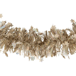 Guirlande de Noël étoile 100x6x2m nude