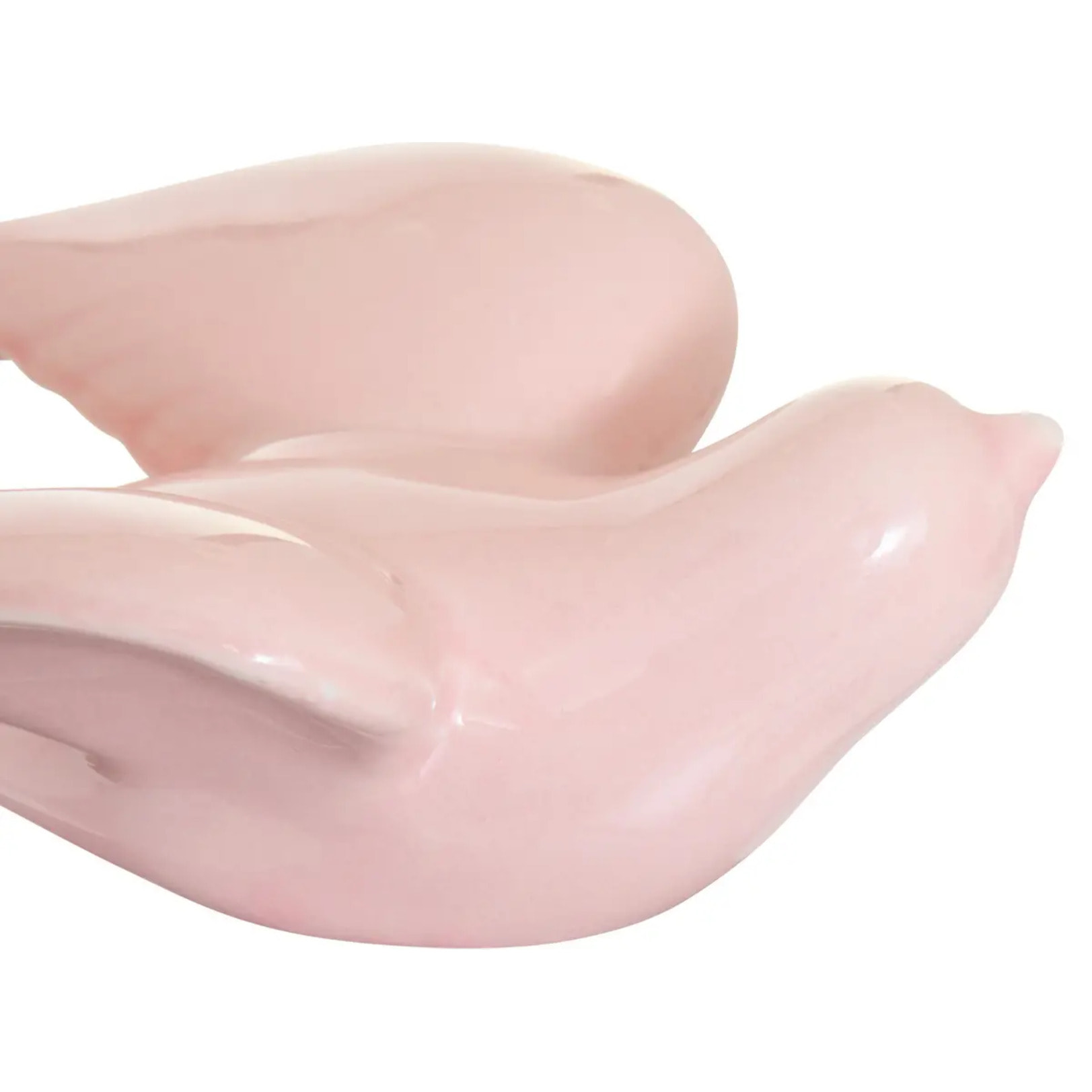 Hirondelle décorative Fleur de rose 17,5x11x7cm