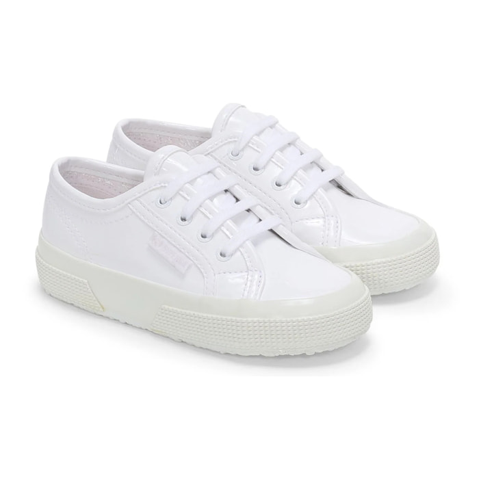 Le Superga Bambina Bianco 2750 Kids Vegan Varnish Material