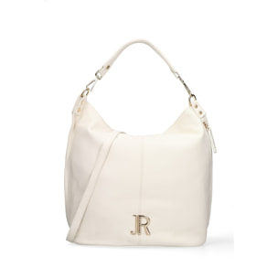 Borsa a spalla da donna Made in Italy - Modello Oriana Plus - 100% pelle - 36.0 x 40.0 x 12.0 cm