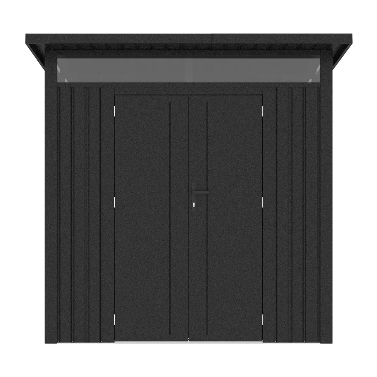 Abri de jardin métal Gris Anthracite 4.37m² + kit d'ancrage