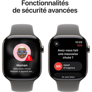 Montre connectée APPLE WATCH 42mm Tit Naturel / Gris Serie 11 S/M Cel
