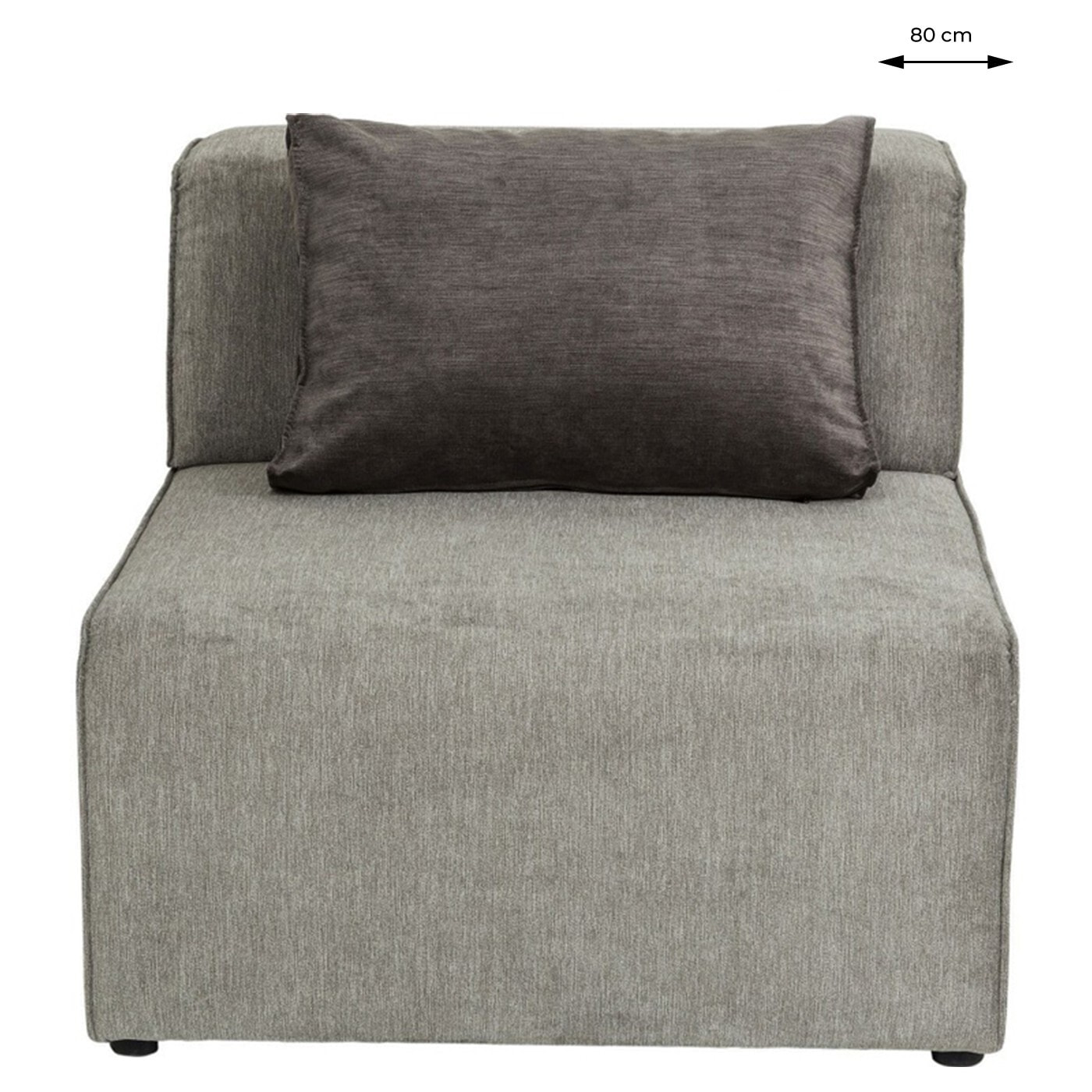 Assise centrale canapé Infinity gris Kare Design
