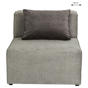 Assise centrale canapé Infinity gris Kare Design