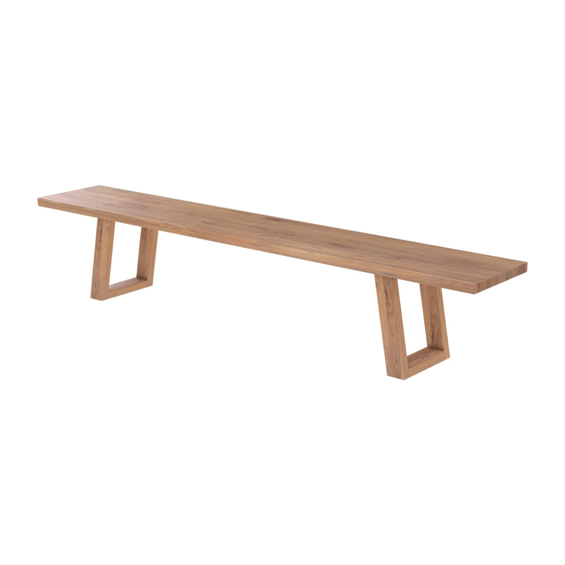 Banc Marie en bois de teck recyclé 240 cm