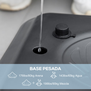 Canasta de Baloncesto de Exterior 2 en 1 con Altura Ajustable 230-305 cm Aro de Baloncesto para Piscina con Soporte Canasta de Baloncesto con Ruedas Base Rellenable Negro