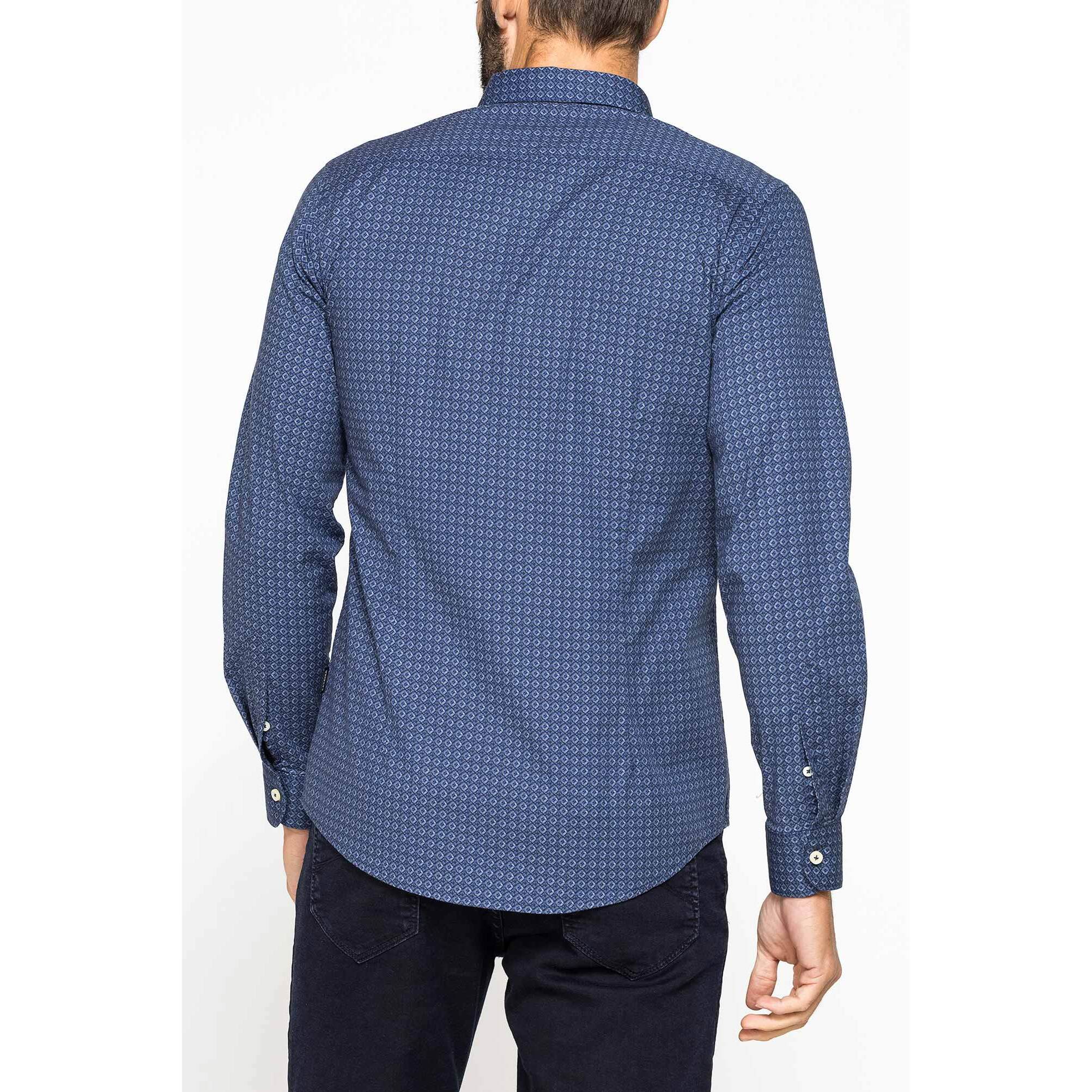 CAMICIA SLIM FIT IN POPELINE STRETCH