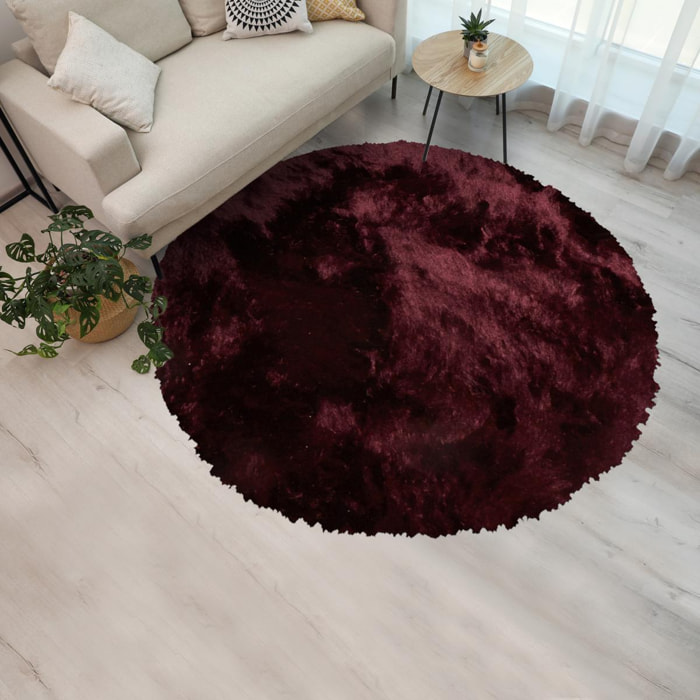 Tapis shaggy fait main motif uni MOODIL