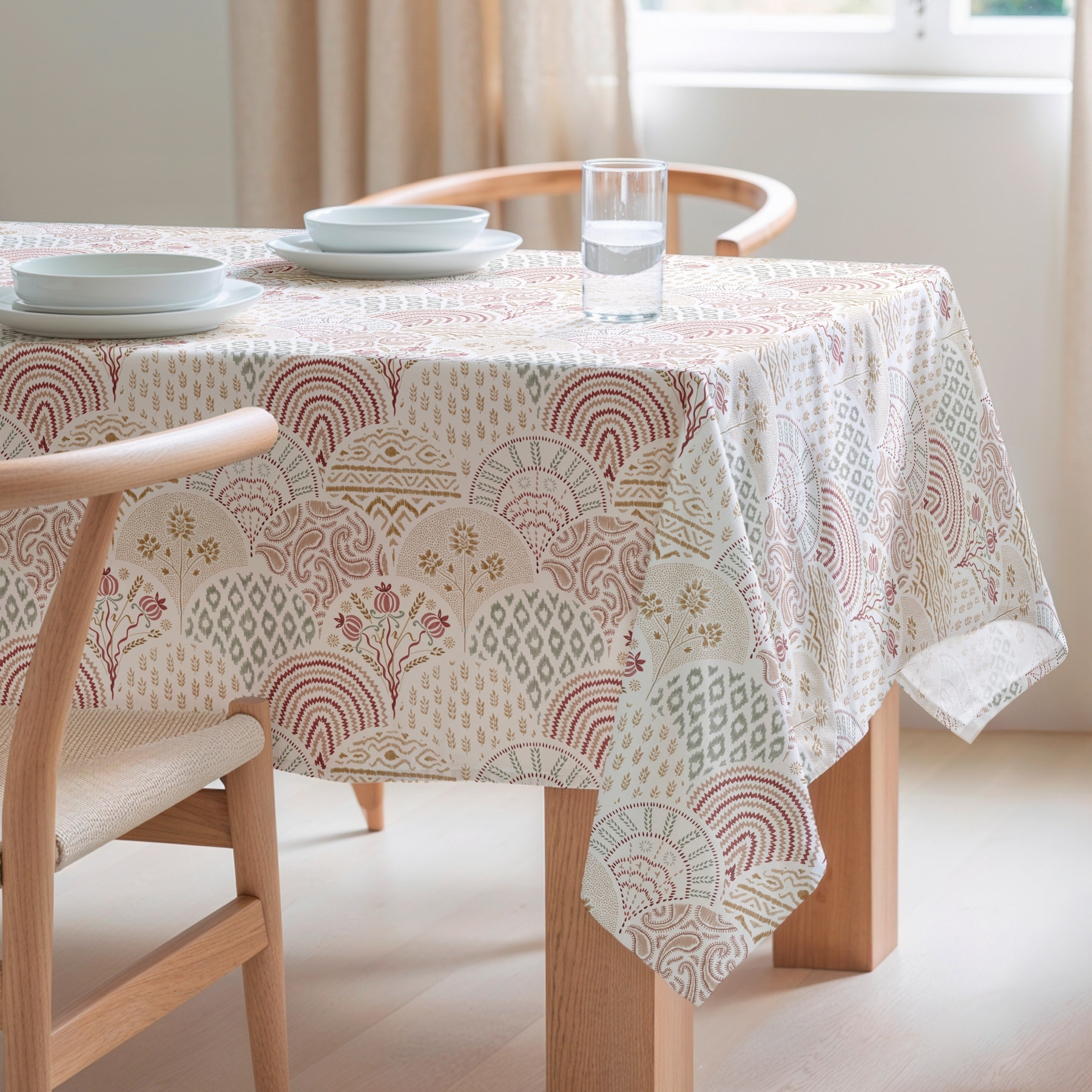 Mantel estampado antimanchas OLAIA MULTICOLOR