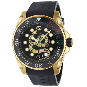 Reloj Gucci YA136219 Hombre Analogico Cuarzo con Correa de Caucho