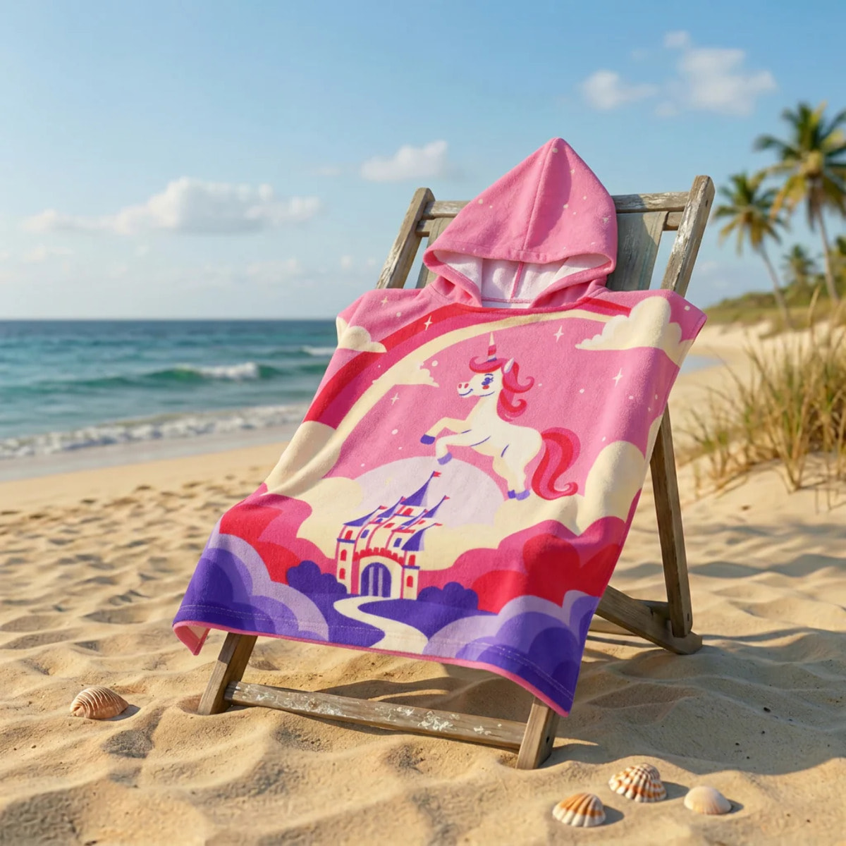 Poncho de bain microfibre enfant - Fairy - 60x60cm - 220g/m²
