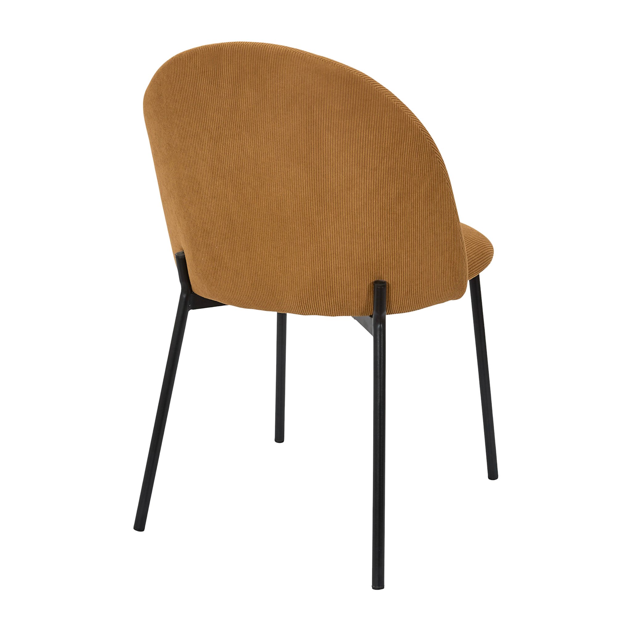 Lot de 4 Chaises - HOME DECO FACTORY - Jules - Côtelees - Jaunes