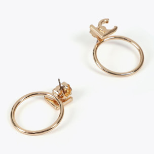 Orecchini a cerchio frontali LC