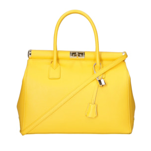 Borsa a mano da donna - Modello Aleria - Vera pelle - 35.0 x 26.0 x 16.0 cm