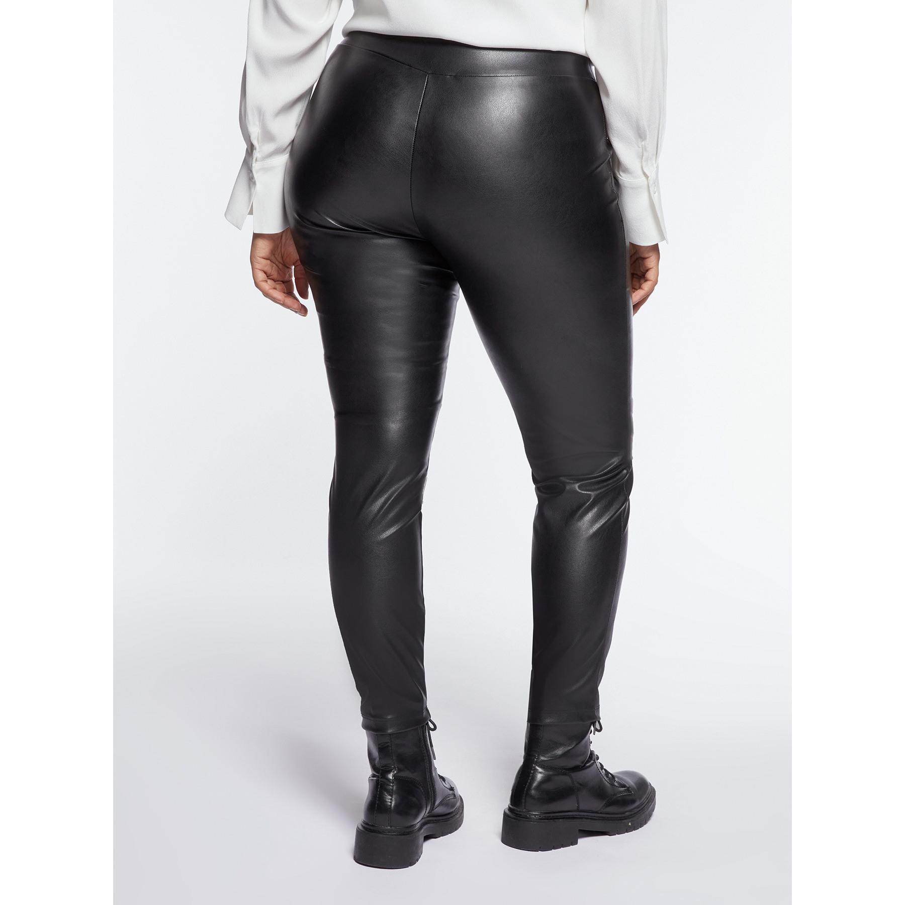 Fiorella Rubino - Leggings de piel sintética - Negro