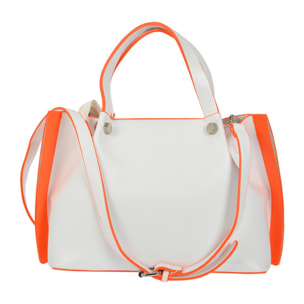 Borsa a a mano Romeo Gigli Milano Bianco/Arancio