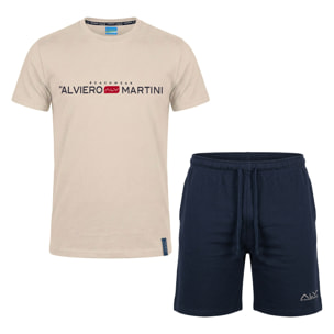 Completo Uomo ALVIERO MARTINI Manica Corta Cotone