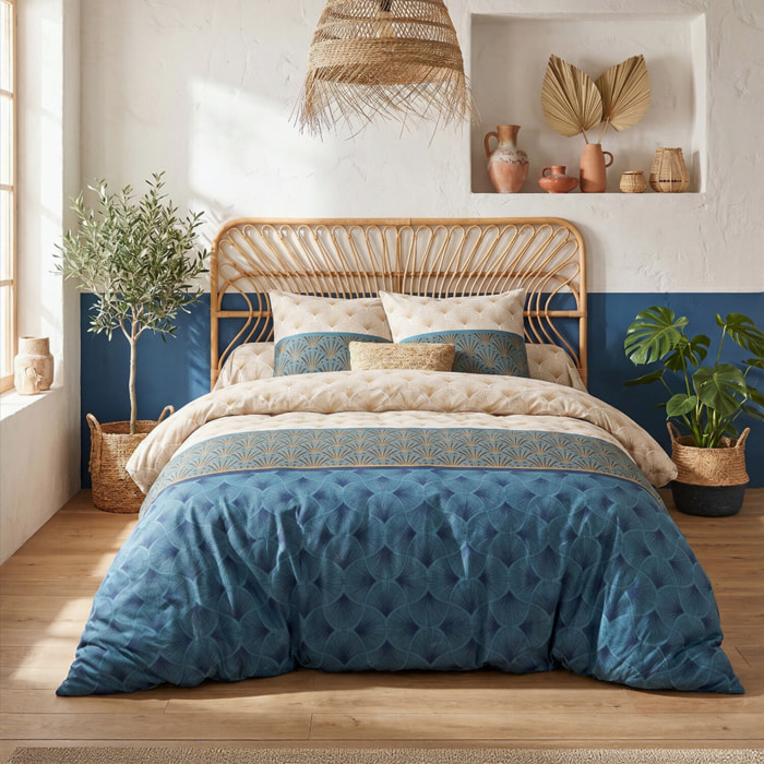 Parure Housse de Couette 3pcs 100% Coton 57fils -opal