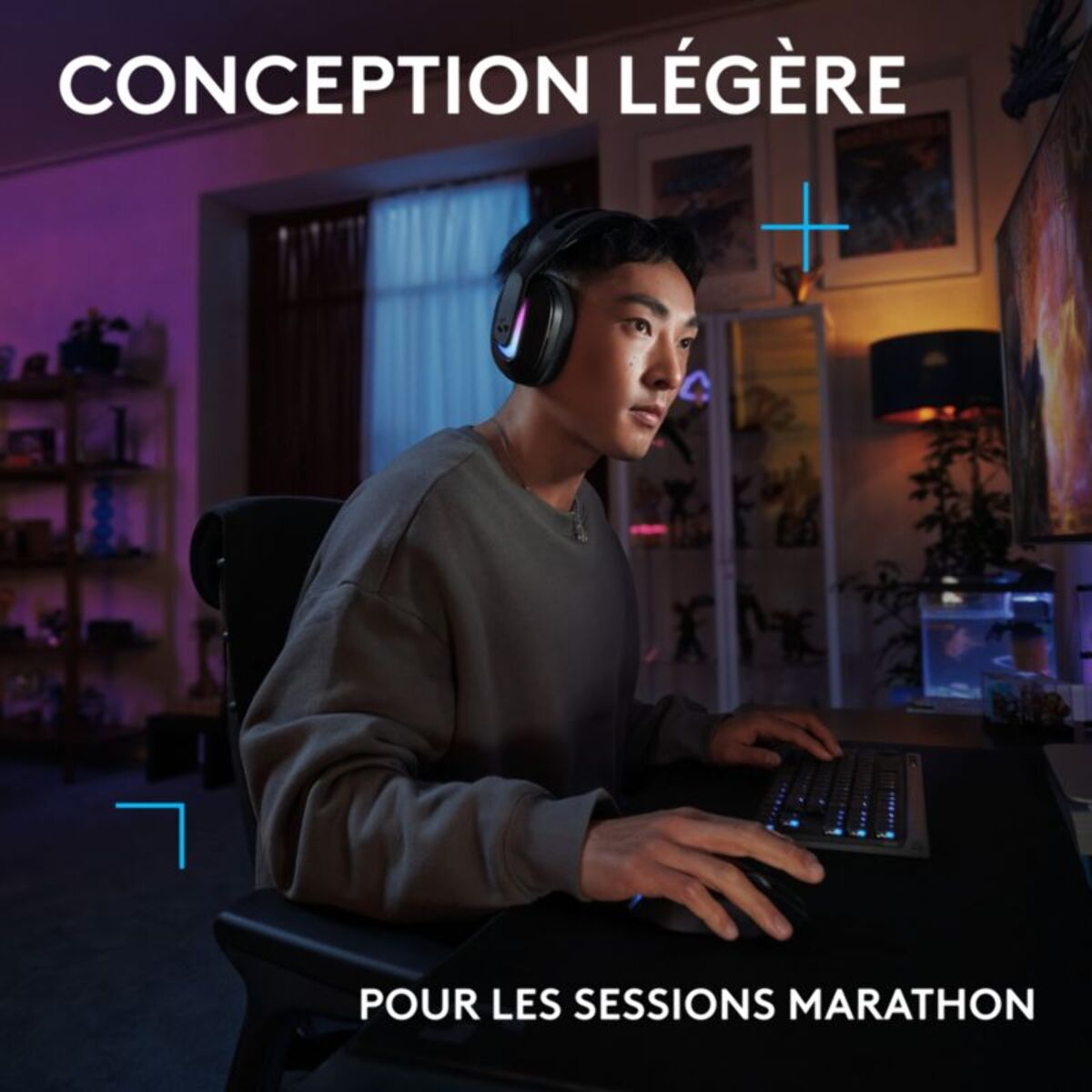 Casque gamer LOGITECH G522 LIGHTSPEED Noir