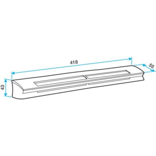 Kit entrée d'air hygroréglable acoustique EHL 6-45S Blanc ALDES - 11014084