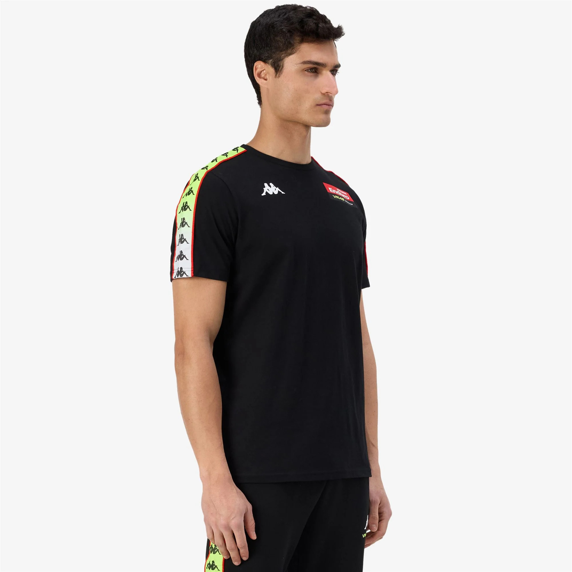 Kappa - T-Shirts & Top Uomo Nero - 222 Banda Ran Vr46 Travel
