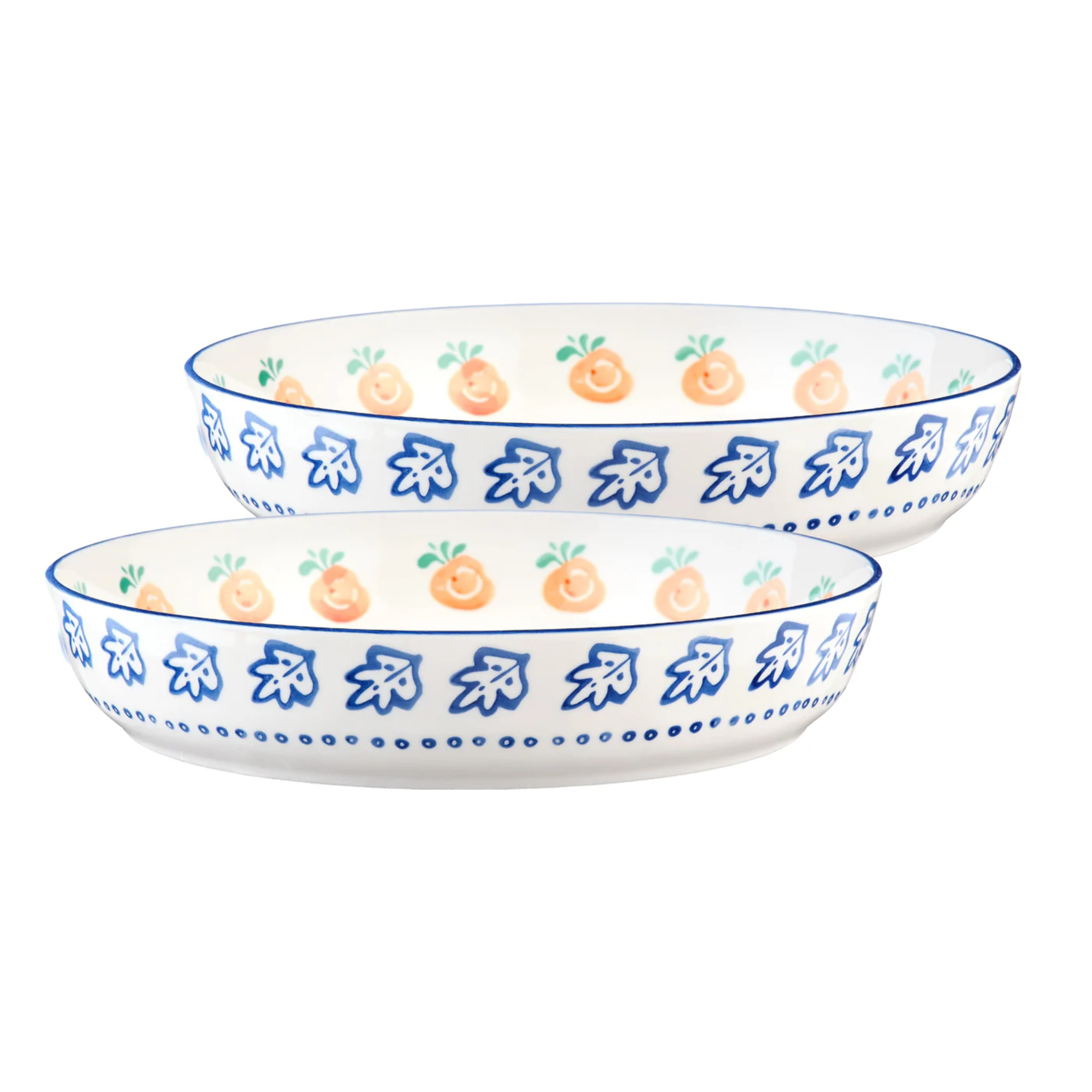 Corbeille à fruits NAPOLI Ø25,5cm - 2 pièces - Agrume