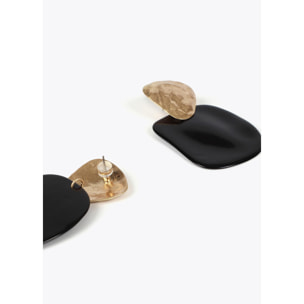 Orecchini Combinati Metallo e Acrilico