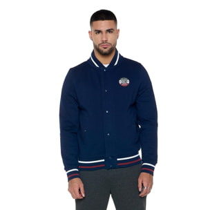 Bomber invernale da uomo con bottoni "Varsity"