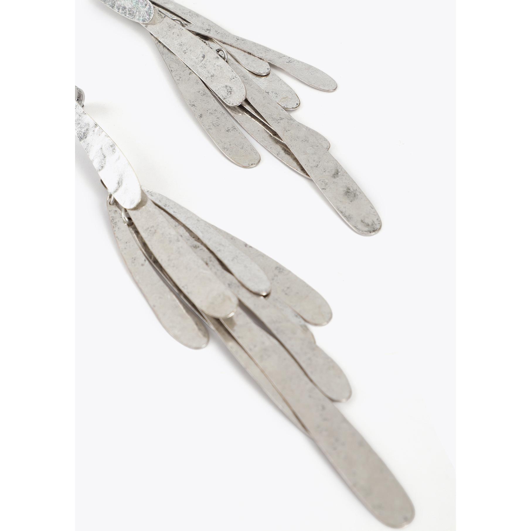 Orecchini con Frange Metalliche