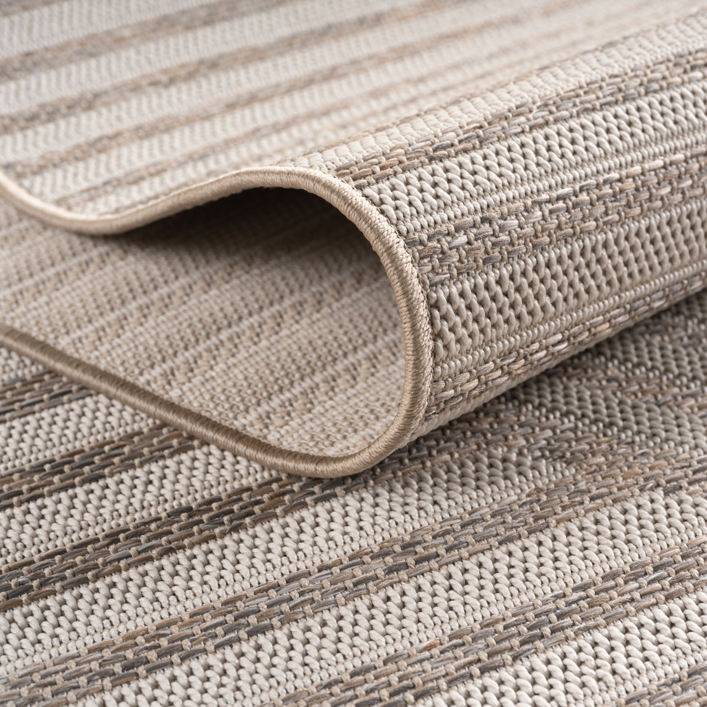 TENERIFE - Tapis intérieur/extérieur beige, design graphique