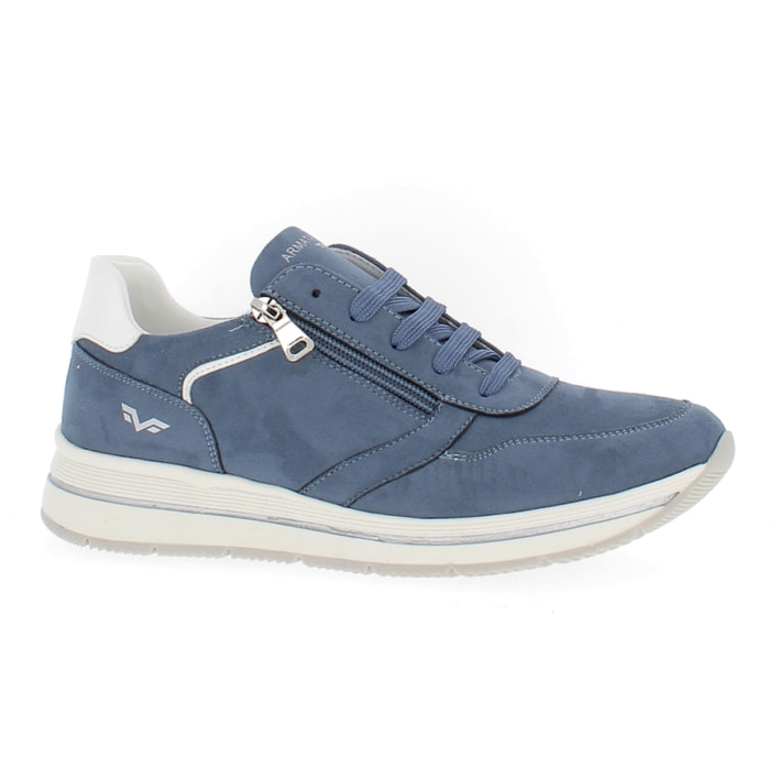 Armata di Mare Scarpe Donna Sneakers Casual con Zip Laterale AMD SS31H07 Blue