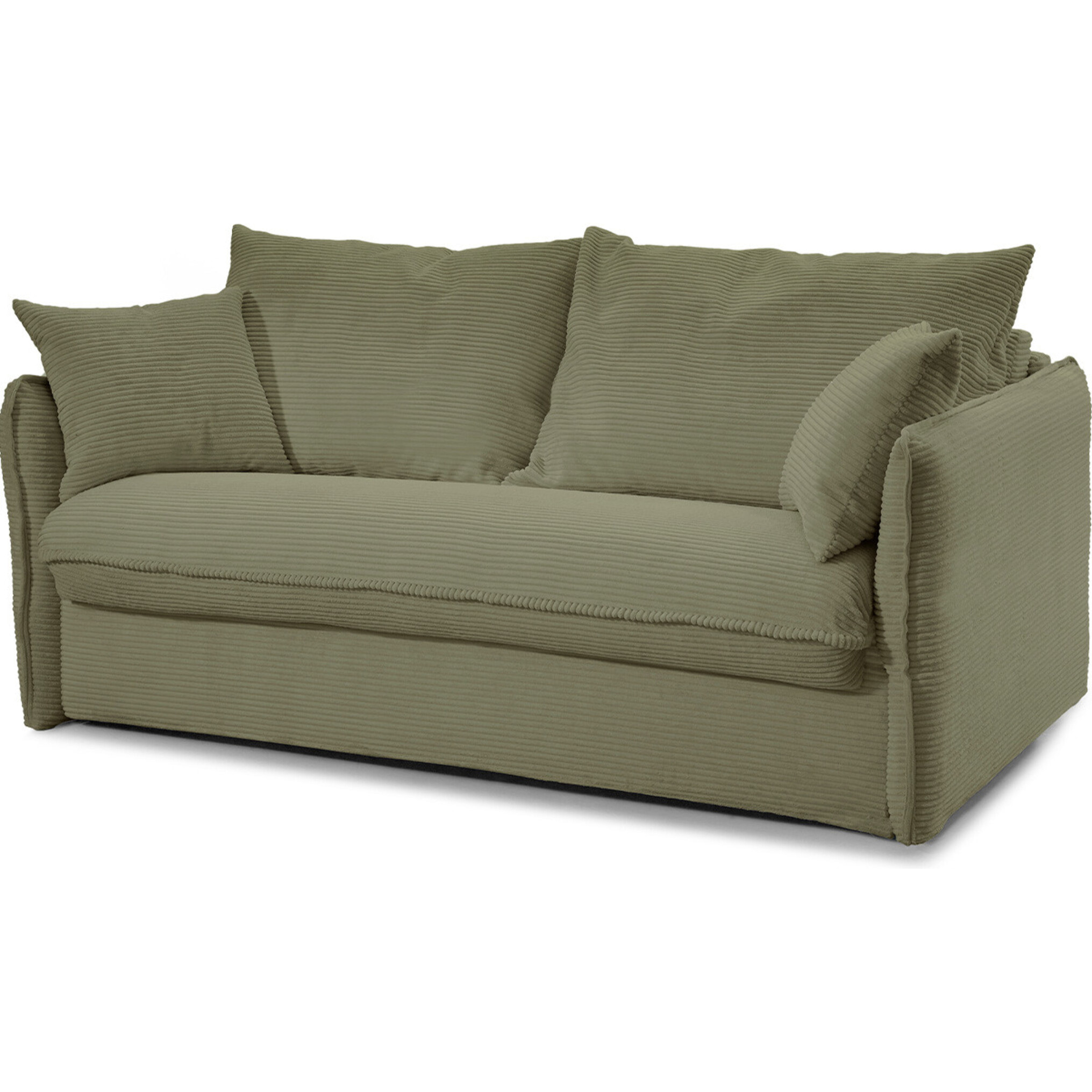 Canapé convertible express 3 places en velours côtelé - GINA