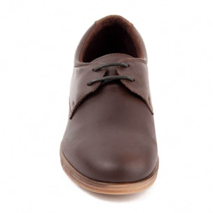 Oxford De Cuña - Marrón - Altura: 4 Cm