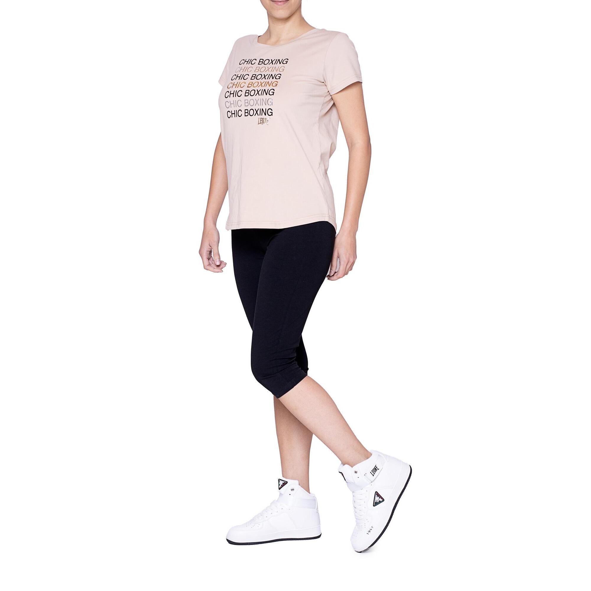 Camiseta de mujer Leone de manga corta Winter Chic Boxing