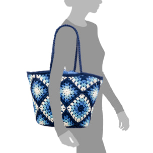 Zenson bolso de hombro mujer. Fabricado en algodón.